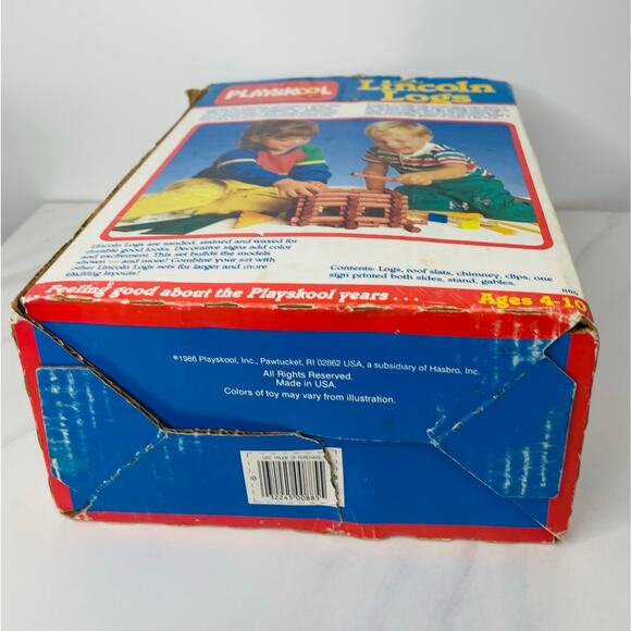 VINTAGE (1986) LINCOLN LOGS PLAYSKOOL 97 PIECES - Picture 11 of 12